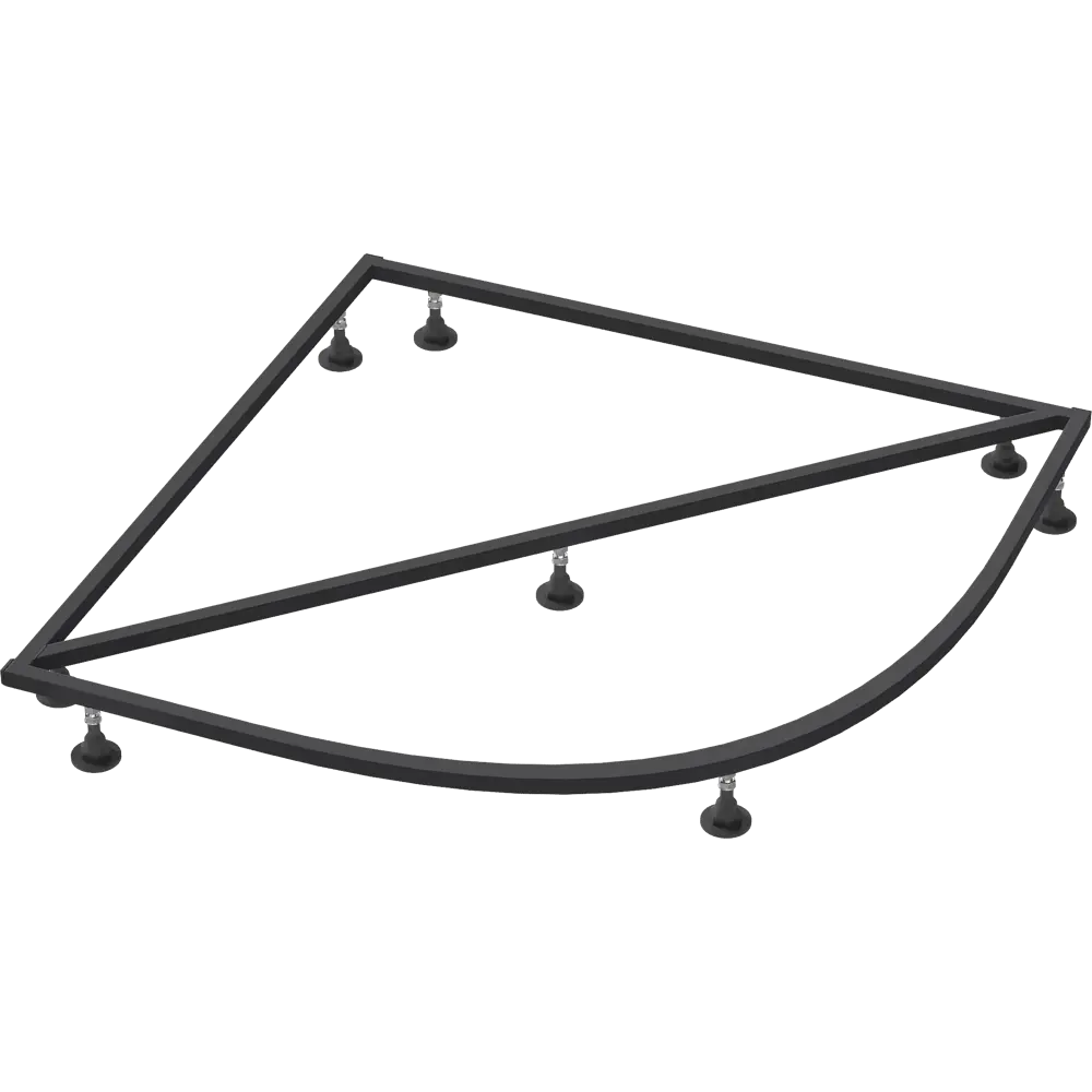 Каркас литого поддона Keram 1/4 круга 90x90 см 83211123 STLM-2155139 Santreyd