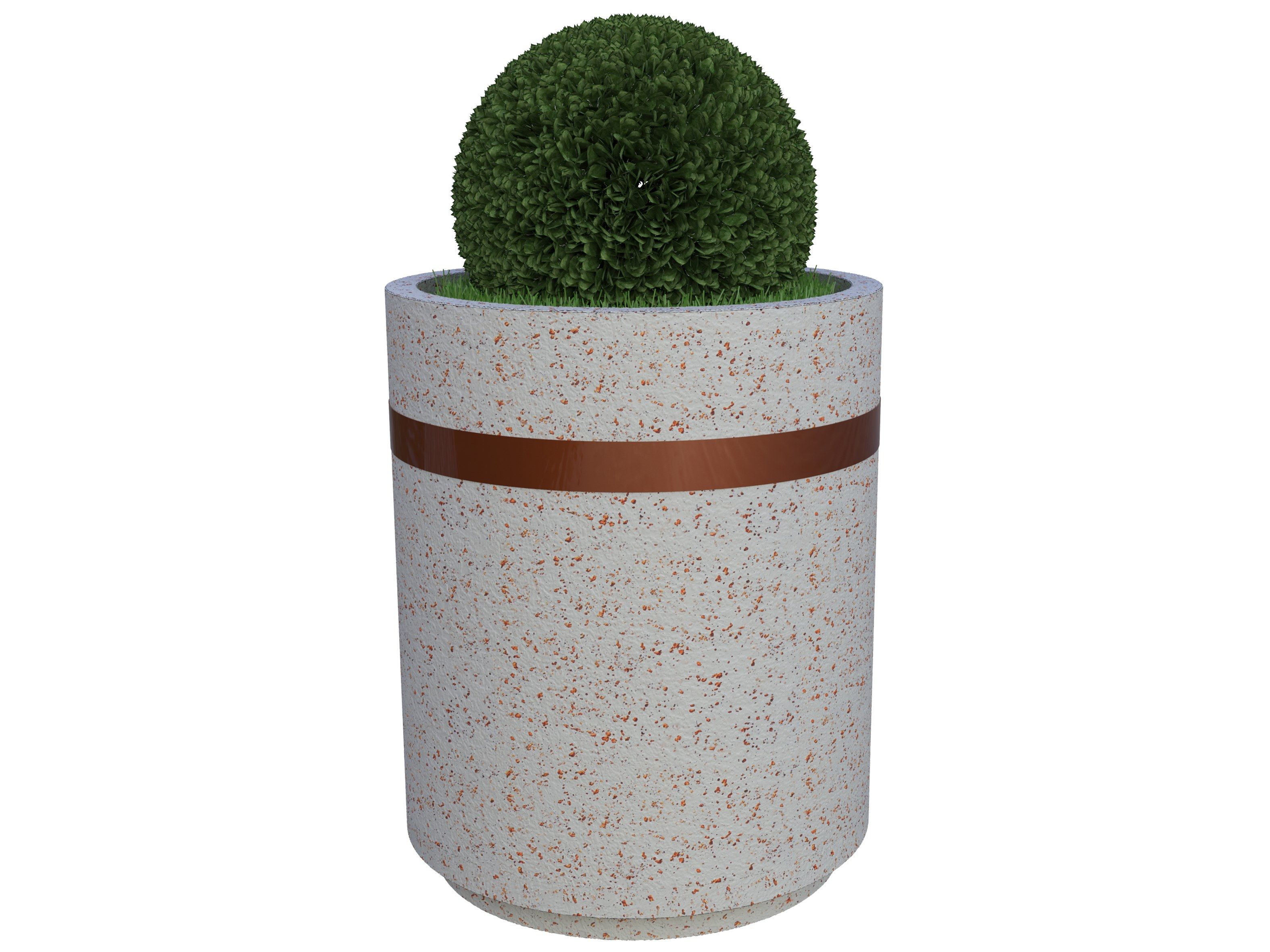 Круглый бетонный плантатор Lazzari GIUSY ARCH-00111187 - Вид №1