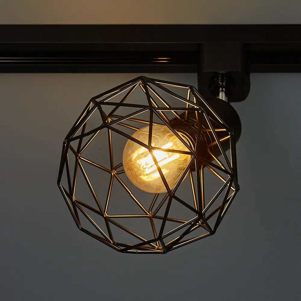 Трековый светильник Spiro со сменной лампой E14 40 Вт 2 м² цвет черный Arte Lamp STLM-2101631