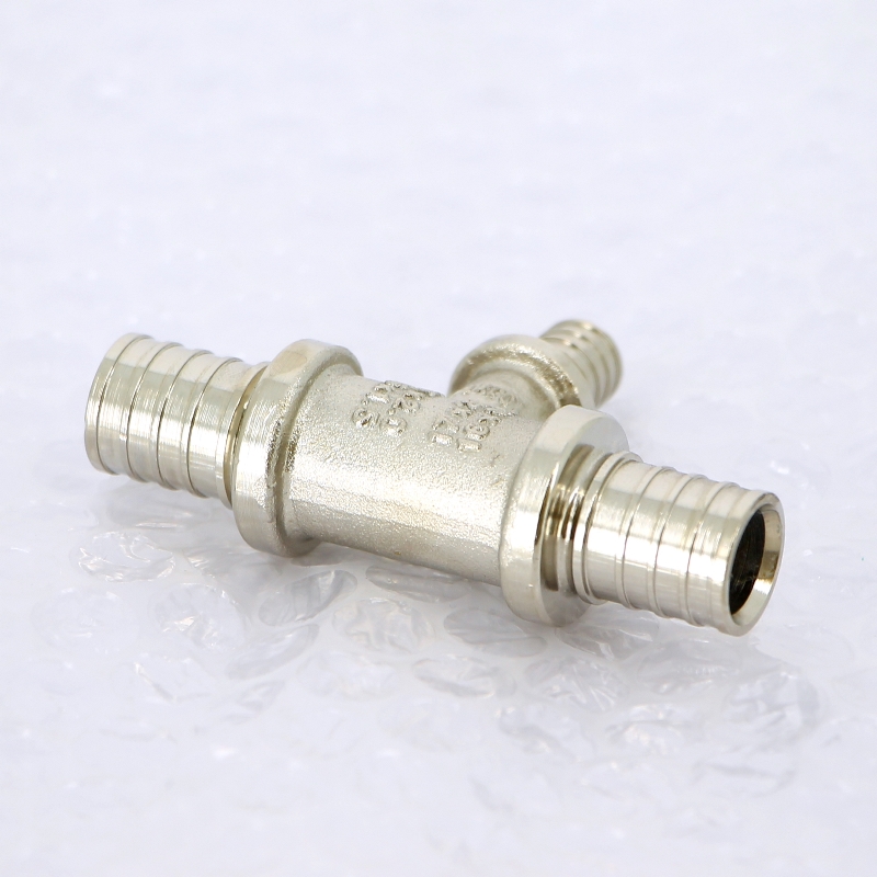 Тройник надвижной оцинкованная латунь REHAU 17х10х17 RAUTHERM S 200543 - Вид №3