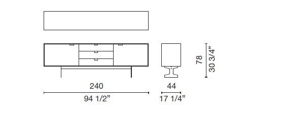 Шкаф с распашными дверями CAPPELLINI Simplon ARCH-00069970 - Вид №1