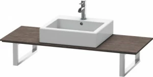 XL028C07272 X-Large Консоль для накладных раковин и встраиваемых умывальников Дуб брашированный, натуральный шпон