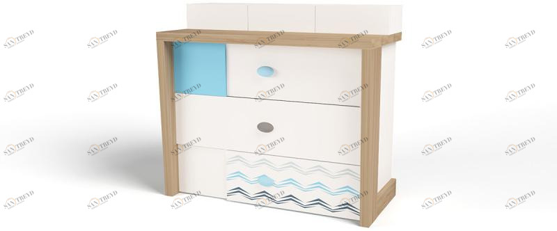 Комод ABC-KING MIX OCEAN (голубой) 4631147962089