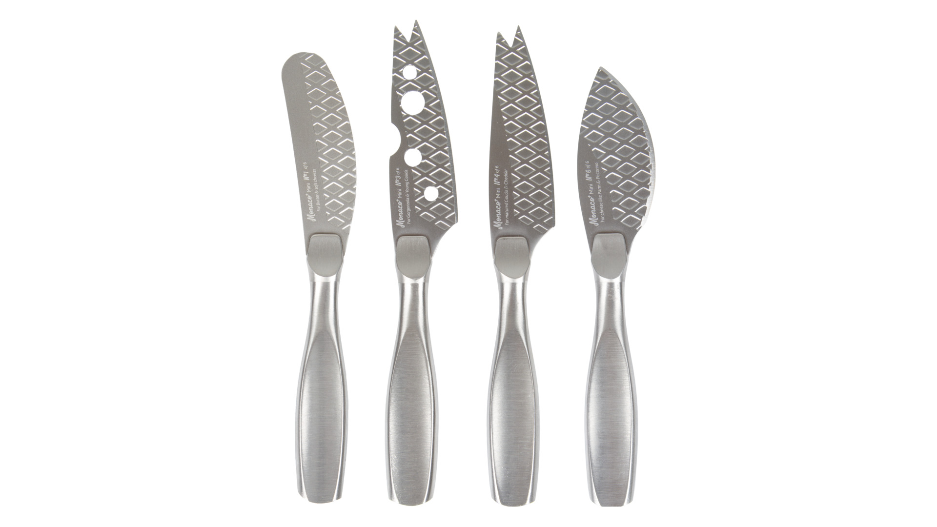 10640461 Boska Набор мини-ножей для всех видов сыра Boska "Монако+" 19х19см, 4шт, сталь, п/у Сталь нержавеющая  - Вид №1