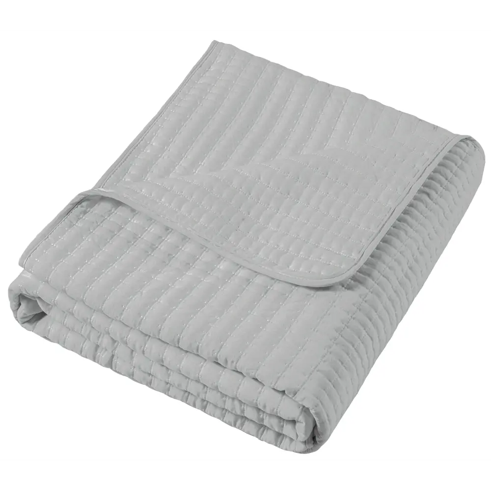 Покрывало Лион 200x220 см микрофибра цвет серый СТОЛИЦА ТЕКСТИЛЯ STLM-2090333 - Вид №1