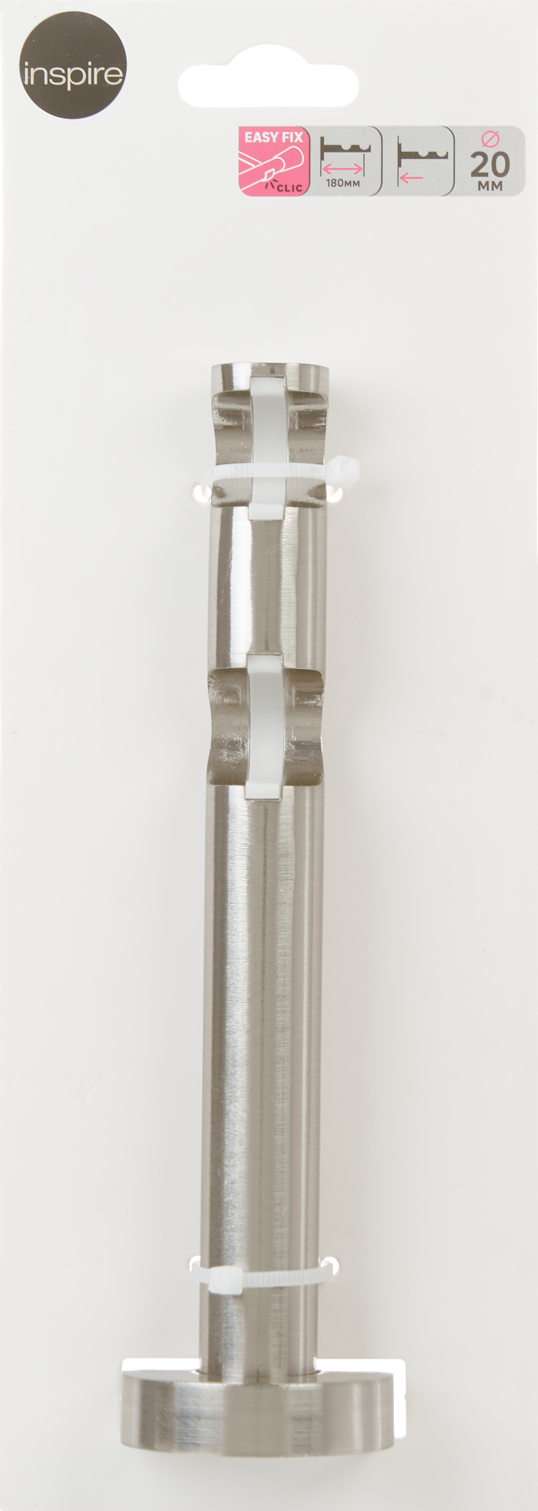 Держатель двухрядный для карниза INSPIRE, серый металл 85186745 STLM-0059653 - Вид №2