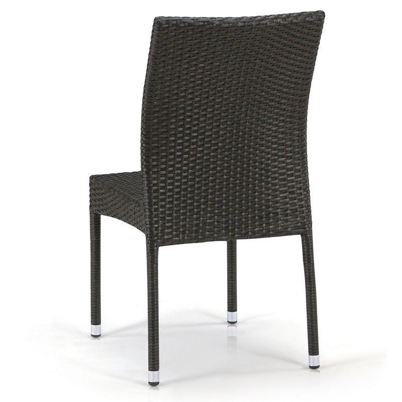 Стул садовый, искусственный ротанг "Мид" Brown AFINA  130511 Коричневый  - Вид №1