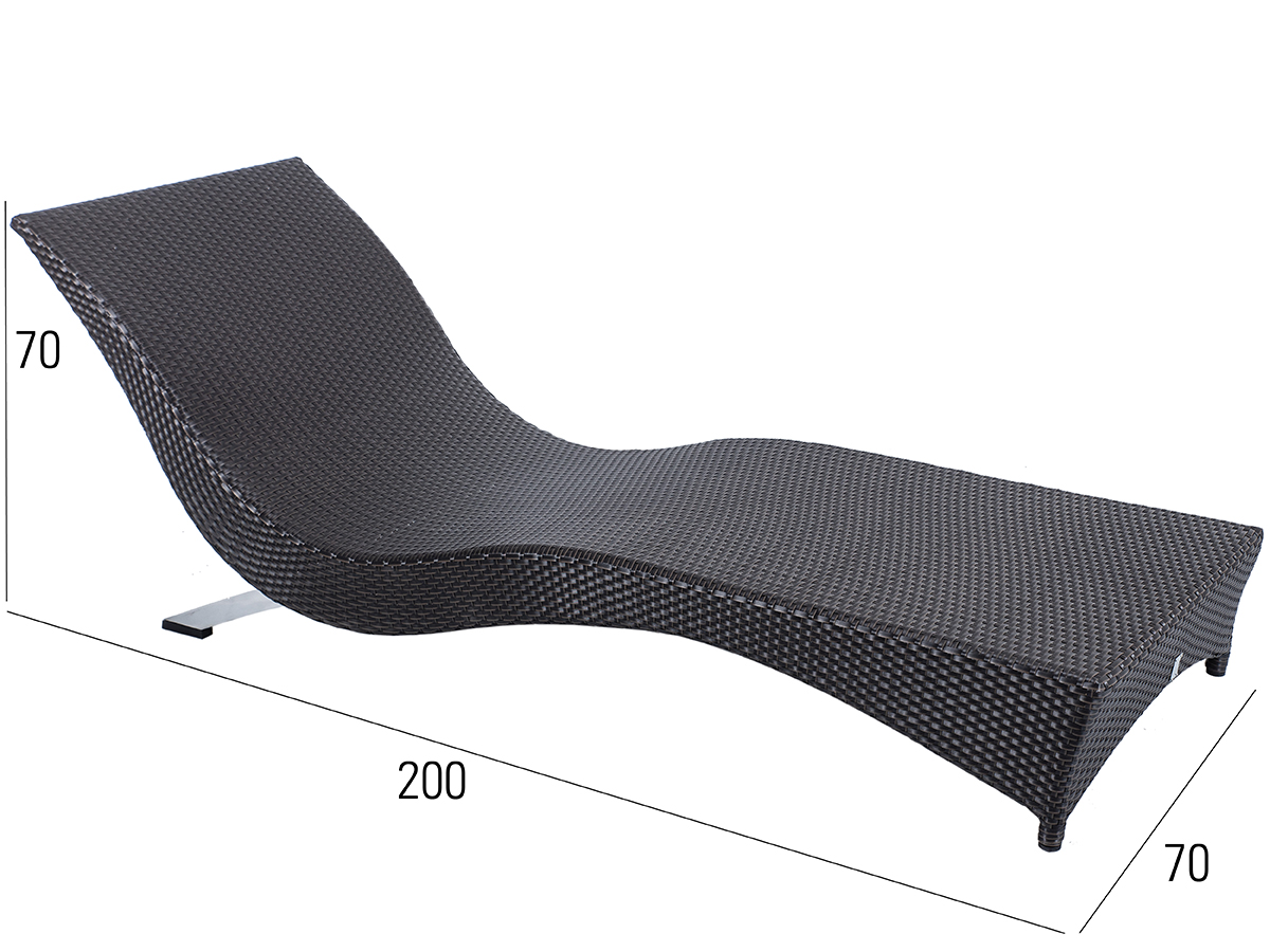 68.00.0155 Велнес шезлонг мокка Mbm Wellness - Вид №2