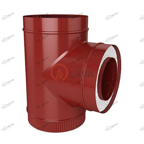 Сэндвич-тройник LAVA 130/200 мм. 90" красный (3011) 4428
