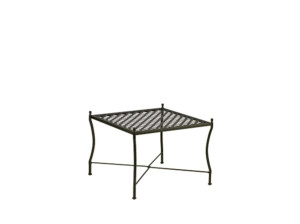 Низкий металлический журнальный столик