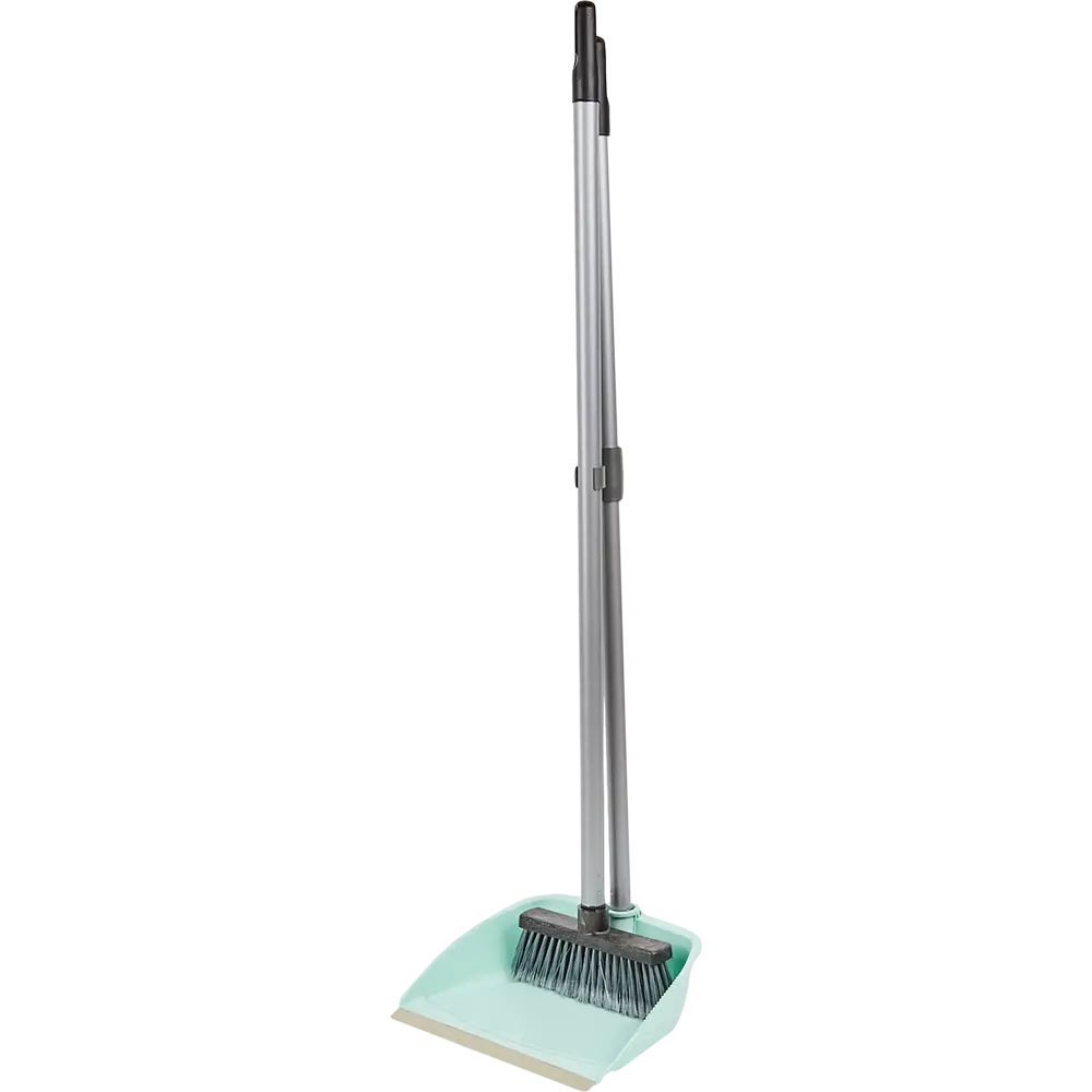 Щетка с совком Inloran Ленивка с ручкой 80 см цвет мятный STLM-2059500
