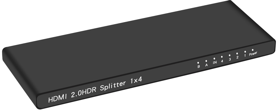 GL-VK4 разветвитель hdmi v2.0, 1x4, 4kx2k, ультратонкий корпус, серия greenline, Greenconnect Santreyd 