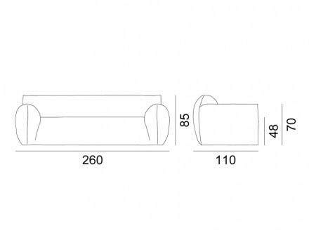 Gervasoni 4-х местный тканевый диван Nuvola sun-id-1473545 - Вид №4