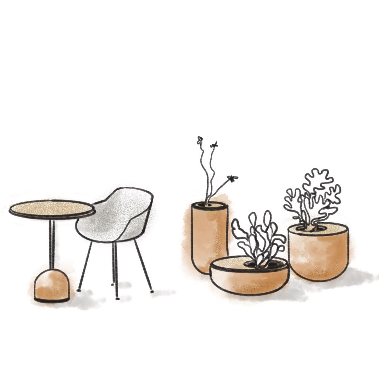 Терракотовая ВАЗа ручной работы ALKI Lur ARCH-00128306 - Вид №7