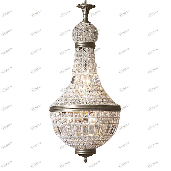 Подвесной светильник French Empire 11L от Delight Collection 8980-11В DELIGHT COLLECTION ДИЗАЙНЕРСКИЕ 243716 Прозрачный;латунь 