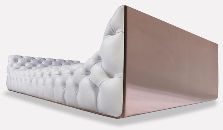 MORADA Стеганая кушетка с кожаной обивкой Nube sun-id-1504671 - Вид №1