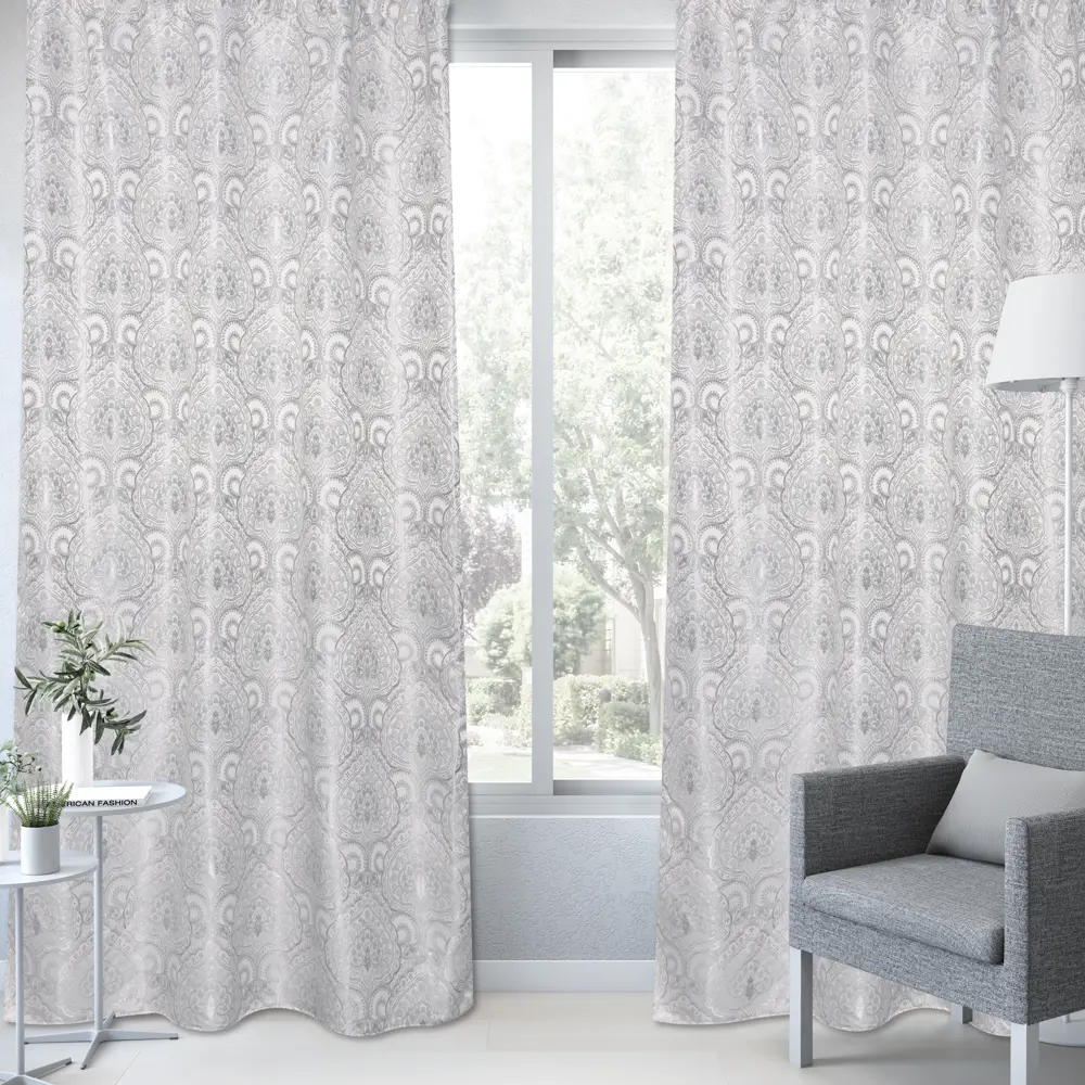 Штора на ленте Inspire Berri 160x280 см цвет серый 83562119 STLM-2095113  - Вид №6