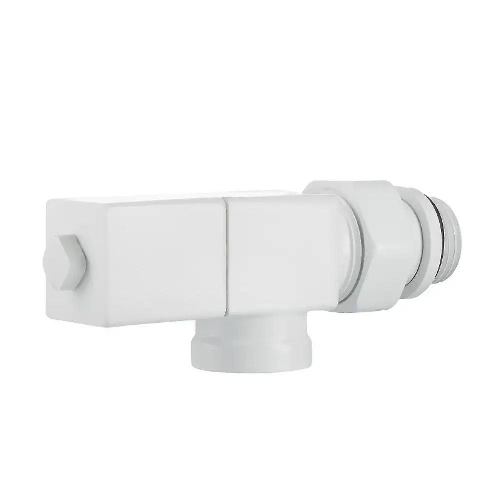 Набор вентилей для радиатора Royal Thermo Cube 1/2" осевой цвет белый 89353154 STLM-2081420  - Вид №6