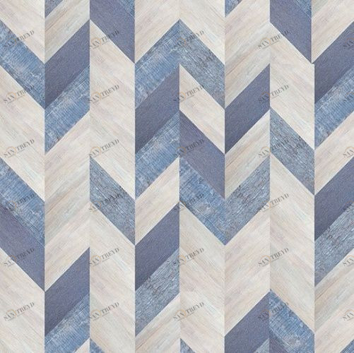 Паркет Ёлка CorkStyle Chevron Chevron Blue Дизайнерский (Гладкая) 1235х305 мм 4200200003