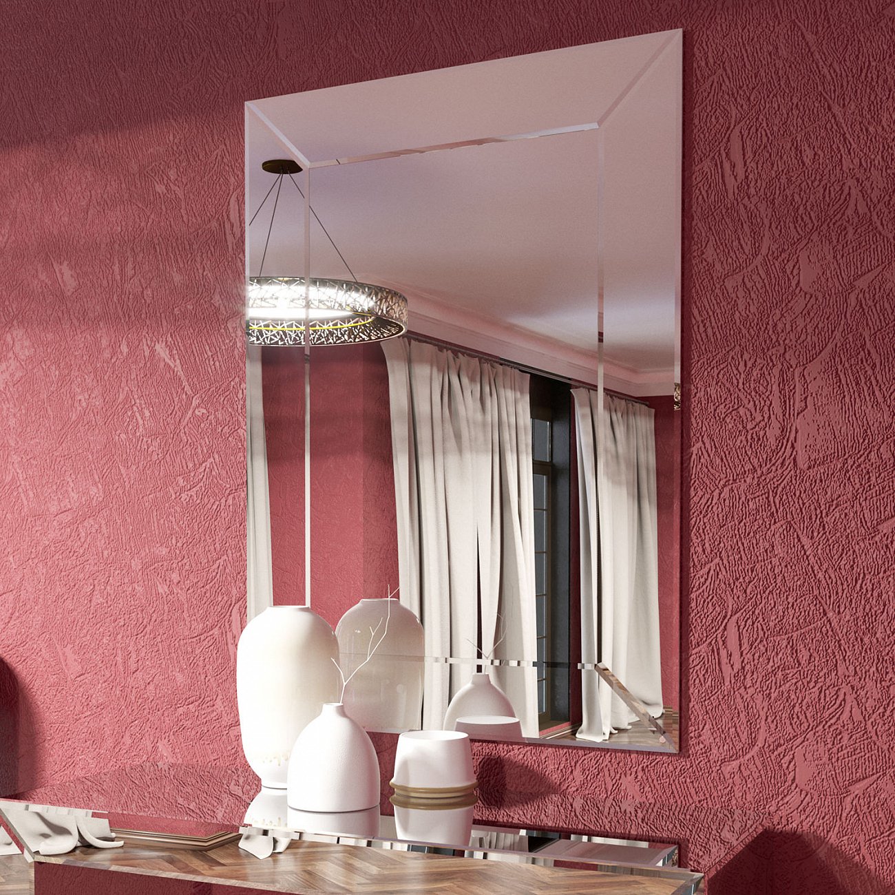 Зеркало венецианское большое прямоугольное "Эксперт" GRAUM ДИЗАЙНЕРСКИЕ 304130 Зеркальный  - Вид №5