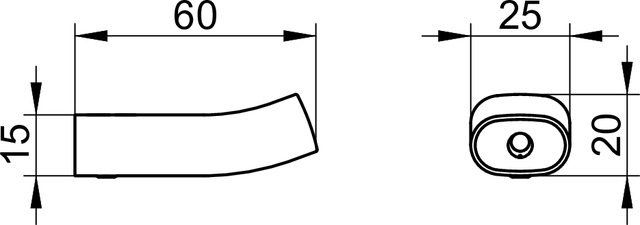 11514010000 Крючок для полотенца KEUCO Edition 400 - Вид №3