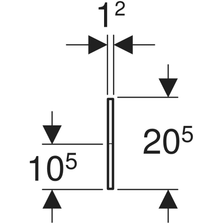 430360229 Фронтальная декоративная панель Geberit Bambini для детской раковины, для трех смесителей для раковины, более низкая раковина справа Geberit  - Вид №2