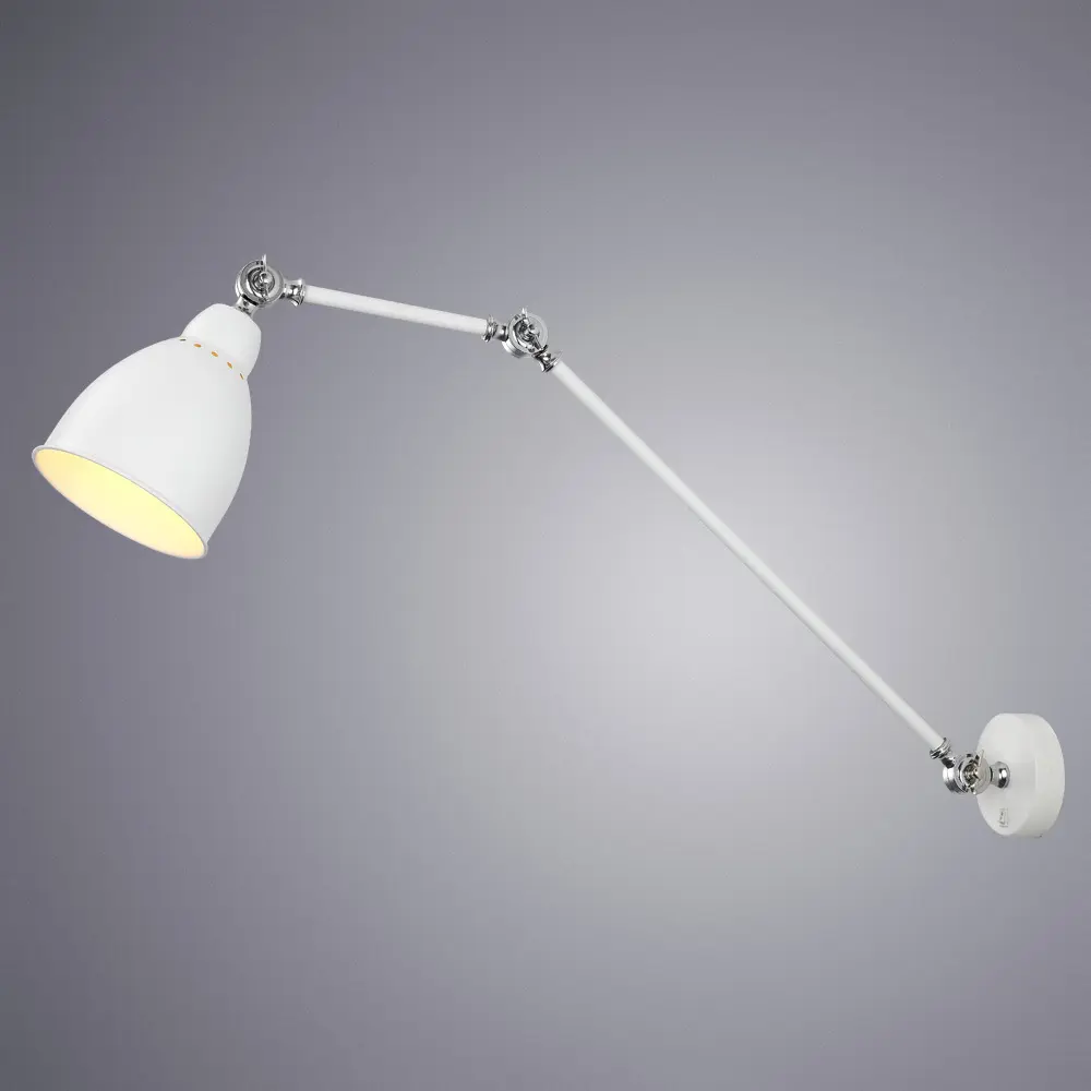 Настенный светильник Arte Lamp Braccio цвет белый 89390348 STLM-2086522  - Вид №1