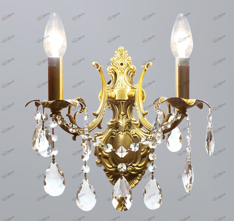 Бра Newport 1202/A bronze NEWPORT СВЕЧА 119466 Бронза;прозрачный 