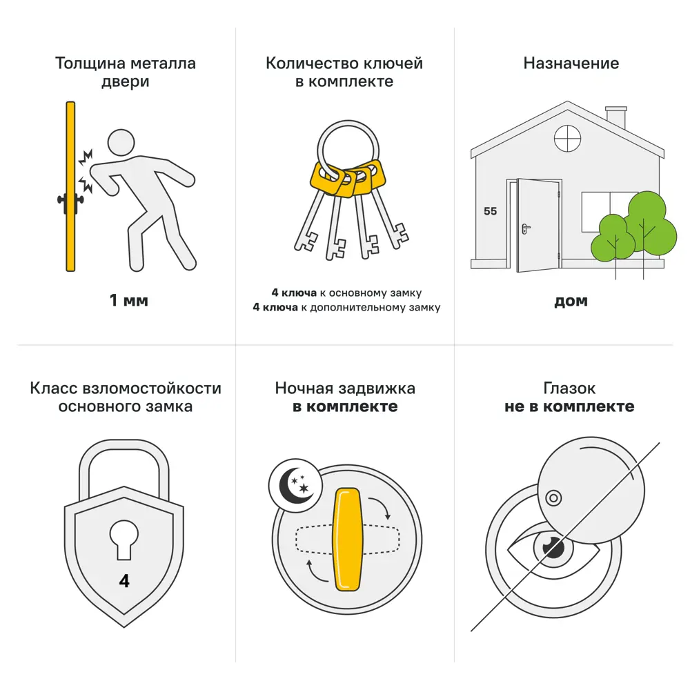 Дверь входная металлическая Фрост 88x205 см правая букле серый 89386457 STLM-2029134 Santreyd  - Вид №2