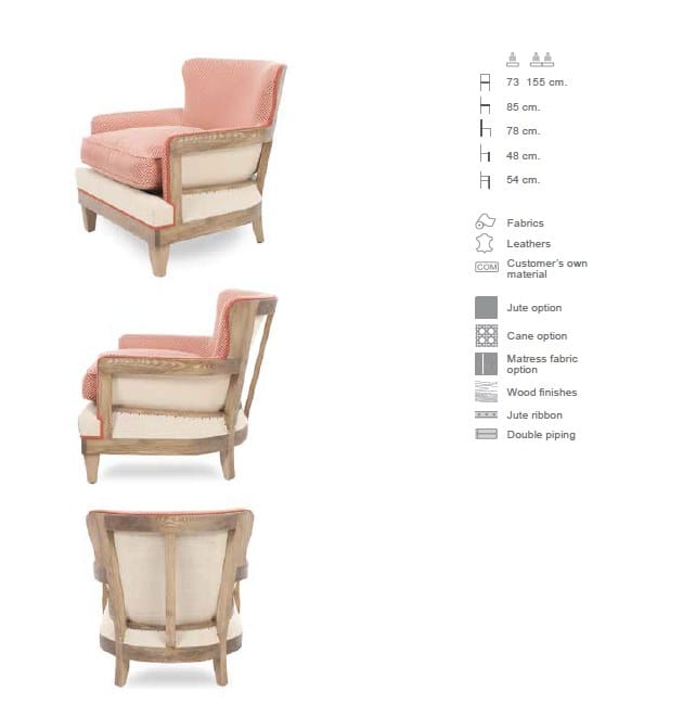 Тканевое кресло с подлокотниками CREARTE COLLECTIONS Bristol Essence ARCH-00105935 - Вид №33