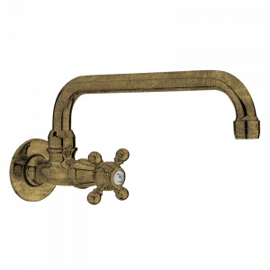 80920809 BASIC/PREMIUM Высокая вращаясь тысяча восемьсот шестьдесят-шесть носик моноблочных раковин Старая Латунь GRB MIXERS