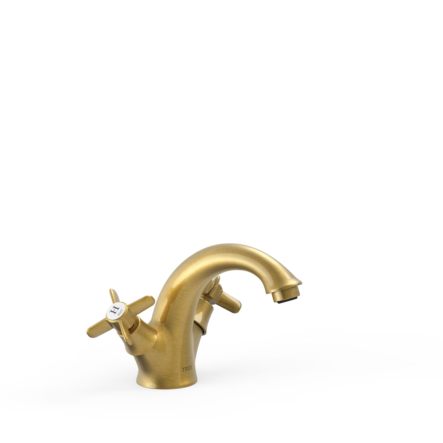 Смеситель для умывальника TRES CLASIC с двумя ручками-24210201LV TRES 