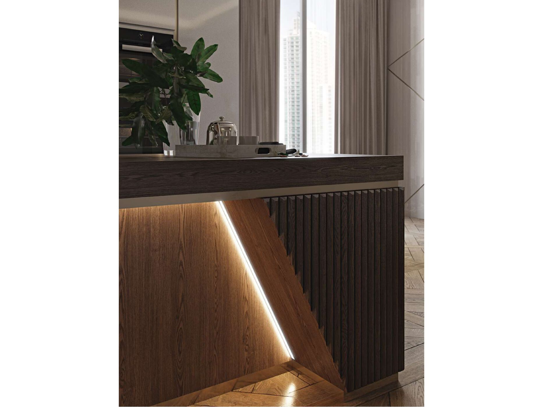 Кухня с островом на заказ EUPHORIA VENERE ARCH-00029190 - Вид №3