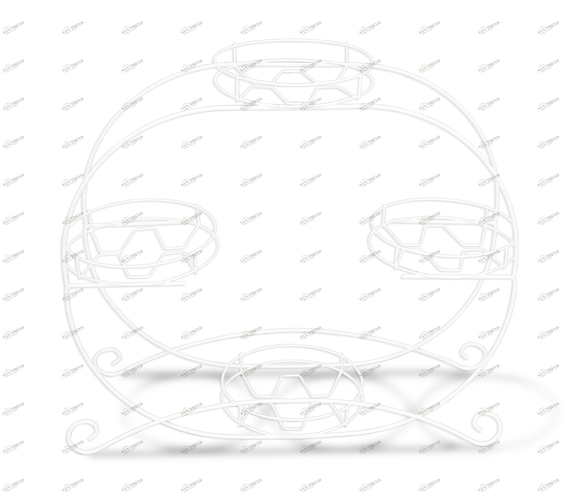 Подставка для цветов Simfoniya SHEFFILTON ПОДСТАВКИ ДЛЯ ЦВЕТОВ 015013 Белый 