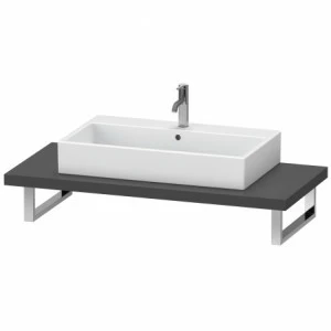 XL102C04949 X-Large Консоль для накладных раковин и встраиваемых умывальников Графит матовый, декор