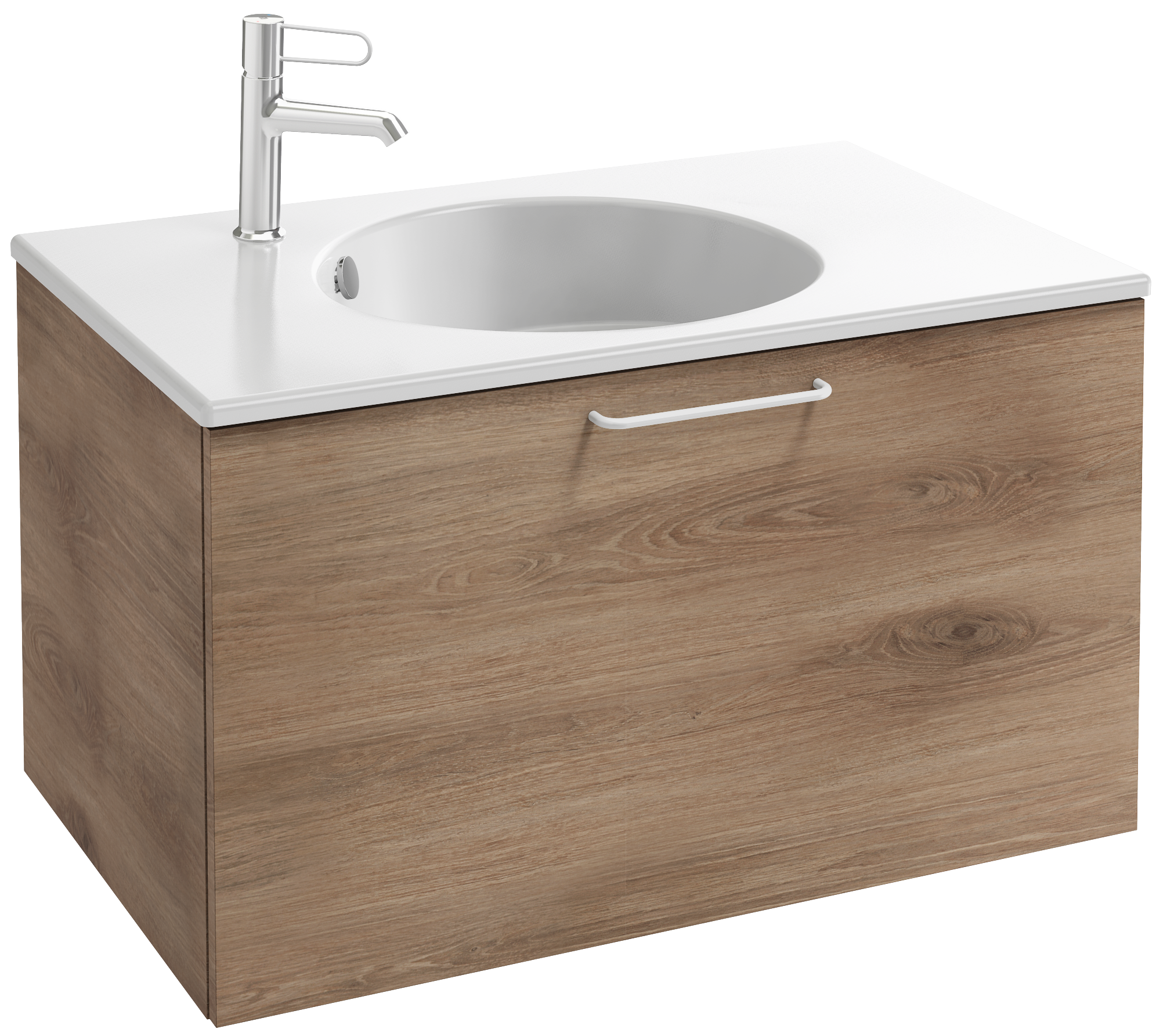 EB2512-R6-E10 Тумба под столешницу 80 см, 1 верхний ящик, белая ручка JACOB DELAFON ODÉON RIVE GAUCHE ODEON RIVE GAUCHE