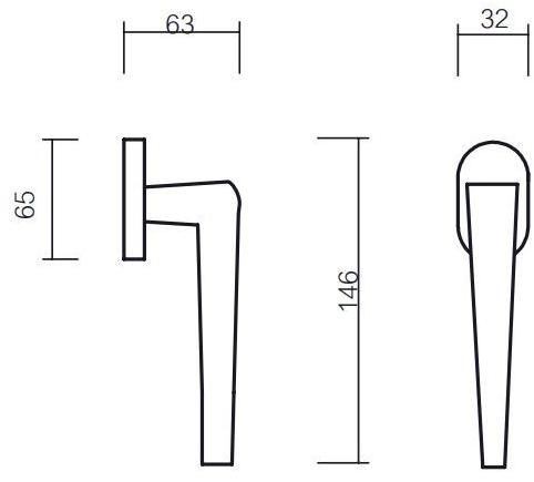 Pasini Оконная ручка из латуни dk sun-id-1403447 - Вид №2
