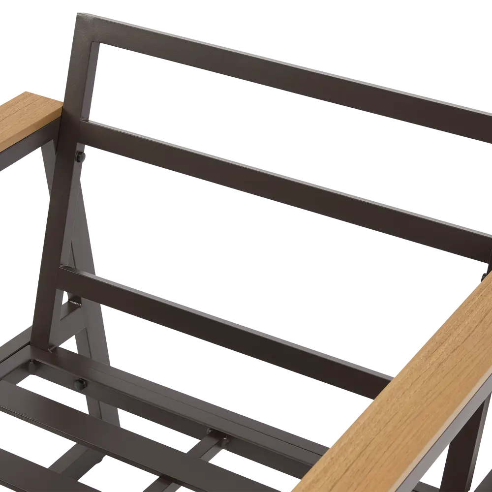 Набор садовой мебели для обеда с подушками  BEGINIA Sugan Алюминий Стол, диван, кресло 2 шт Бежевый STLM-2131932 - Вид №15