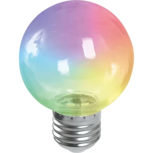 Лампа светодиодная Feron E27 LB-371 220 В 3 Вт шар регулируемый цвет света RGB прозрачный плафон 85499849 STLM-2012264