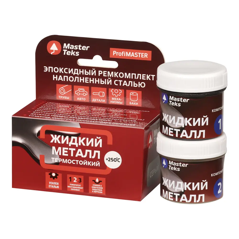 MasterTeks Жидкий металл - эпоксидный ремонтный состав со стальным наполнителем 84534382 STLM-0856324 - Вид №1