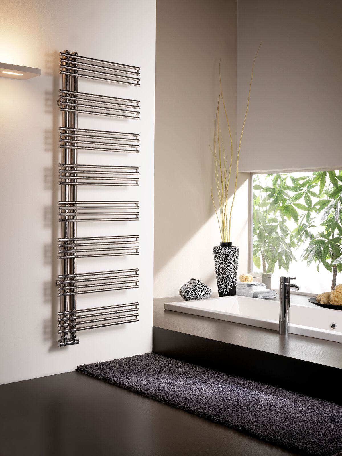 Полотенцесушитель с горячей водой из нержавеющей стали Cordivari Design Inox Style ARCH-00037185 - Вид №2