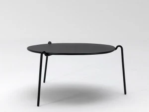 emu Низкий круглый стальной журнальный столик Rio r50 797