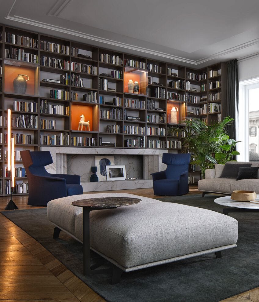 Мраморный круглый журнальный столик Poliform BABA ARCH-00095184 - Вид №2