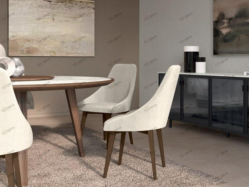 Febal Casa Стул в современном стиле, обитый тканью, с подлокотниками sun-id-1411090