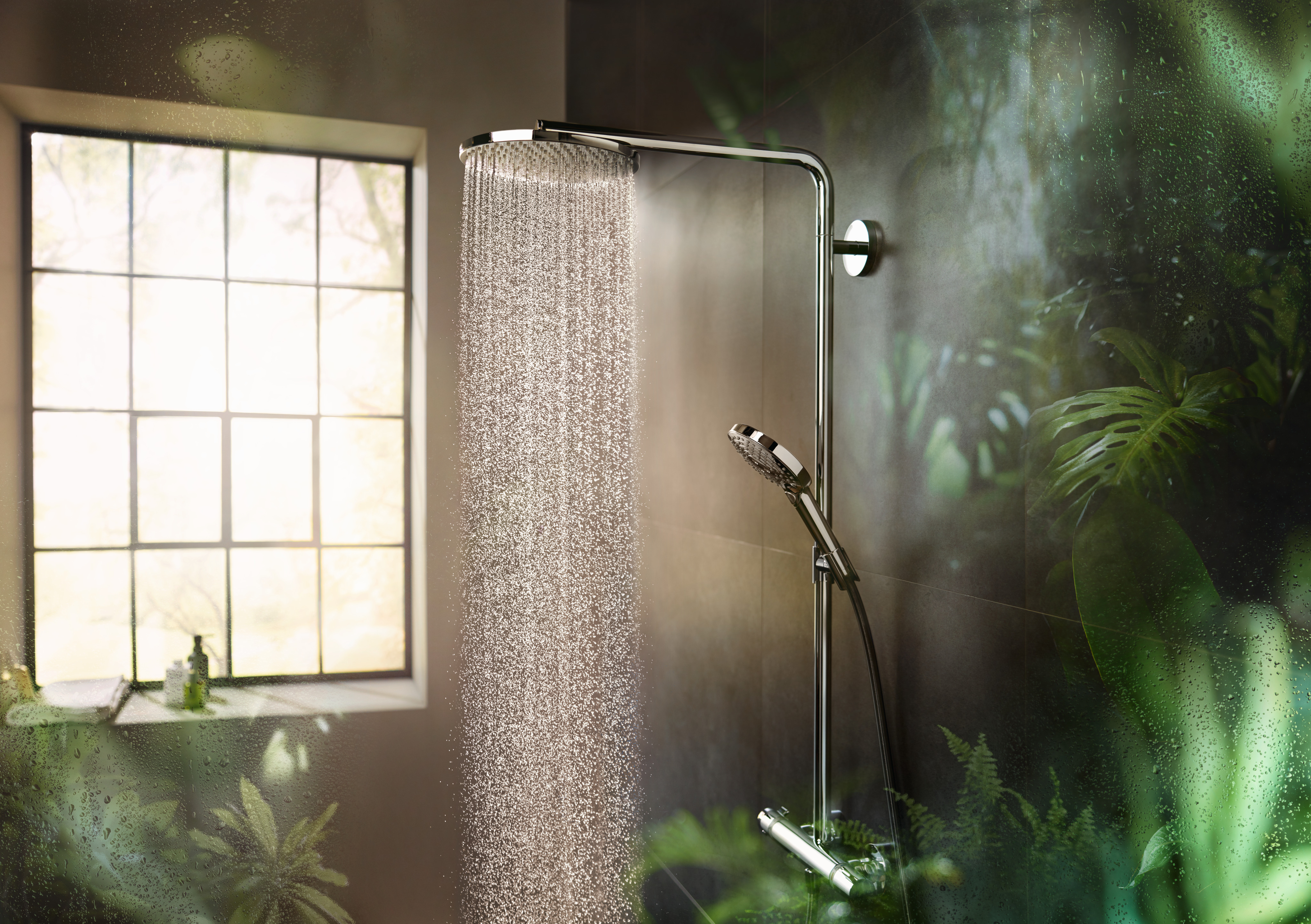 27633700 Raindance Select S Showerpipe 240 1jet PowderRain с термостатом Hansgrohe  - Вид №2