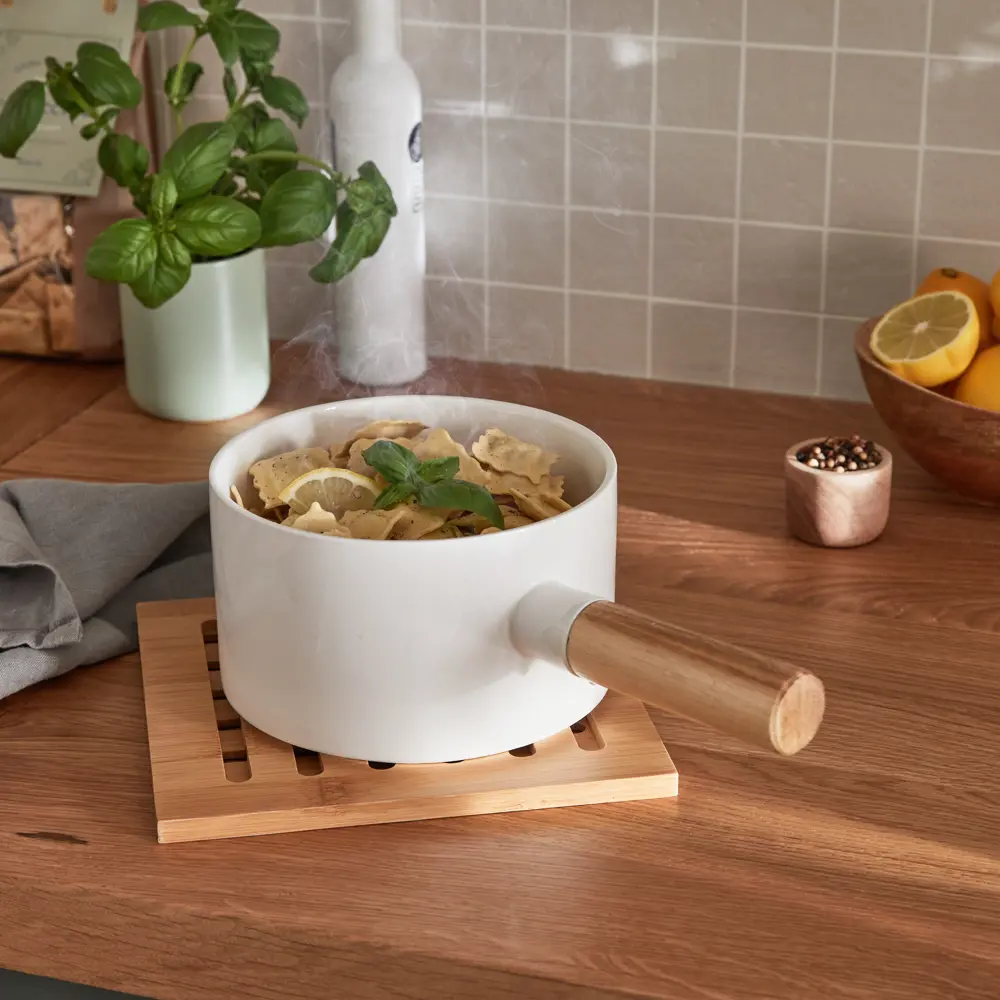 Подставка под горячее 20x20x1 см бамбук цвет бежевый 82499268 STLM-2012073 Santreyd  - Вид №4