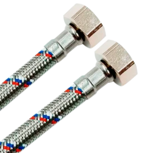 Гибкая подводка РОСТЕРМ для воды 1/2" 150 см с оплеткой из нержавеющей стали 89409400