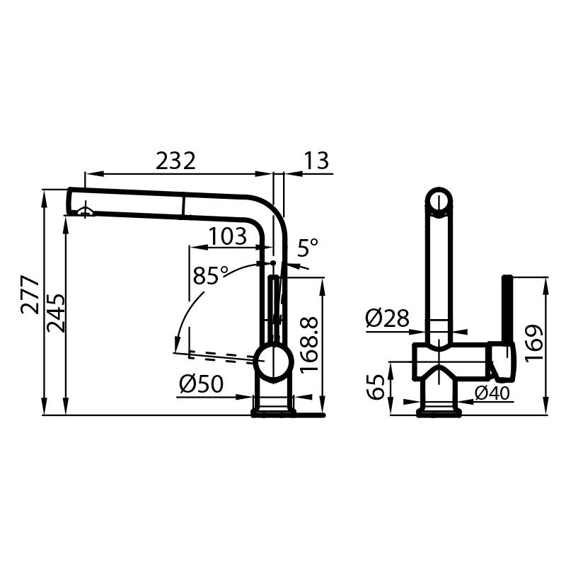 8483001 смеситель Gamma 8483001 Fosterspa  - Вид №1