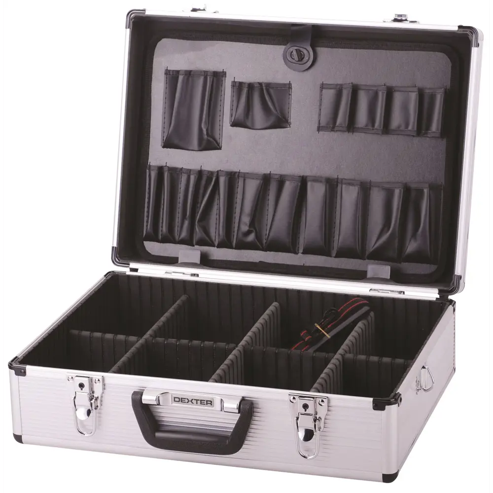 Ящик для инструмента Dexter LD-FS001 455x330x152 мм, алюминий/двп, цвет серебро 17844509 STLM-2021079  - Вид №4