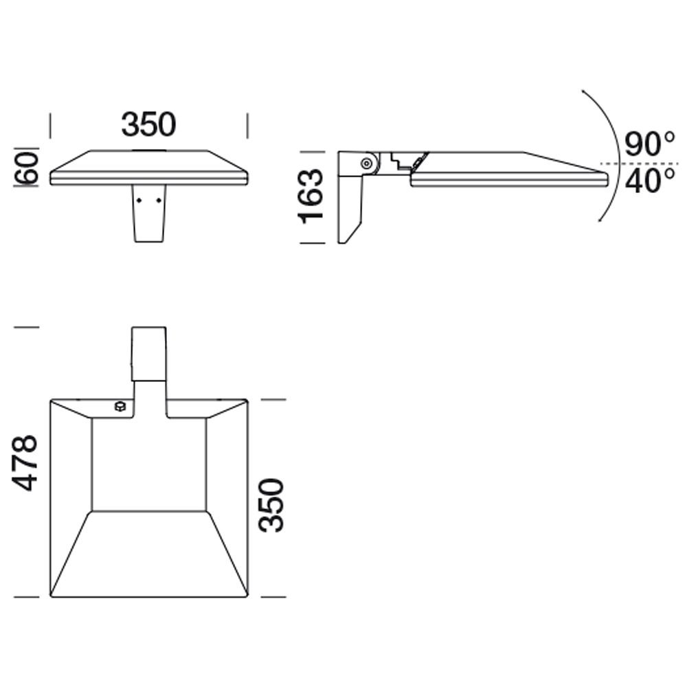 8850768 Проектор Platek TARSIUS Proiettore  TARSIUS Floodlight - LED 4000K Street optic  - Вид №6